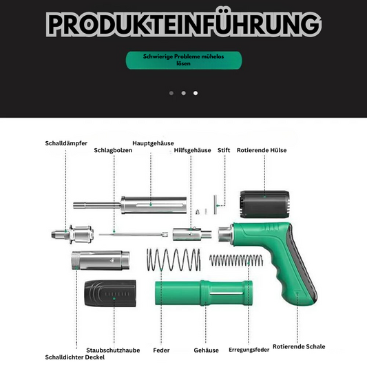 Zementwandnagel Wandbefestigung Stahlnagelpistole Betonnagelpistole Mini tragbare Stahlnagelpistole