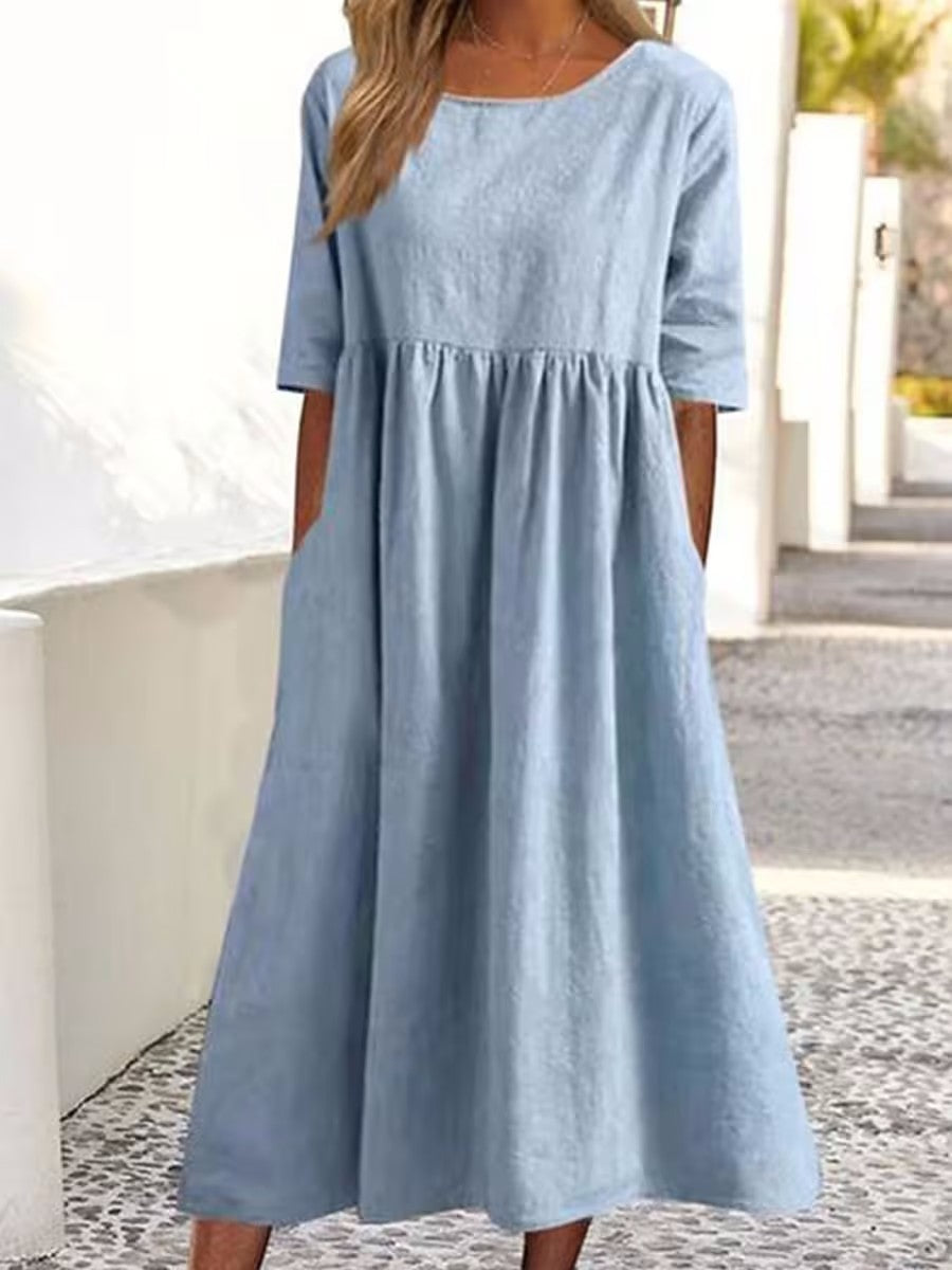 JAELLE | MIDIKLEID MIT HALBEN ÄRMELN