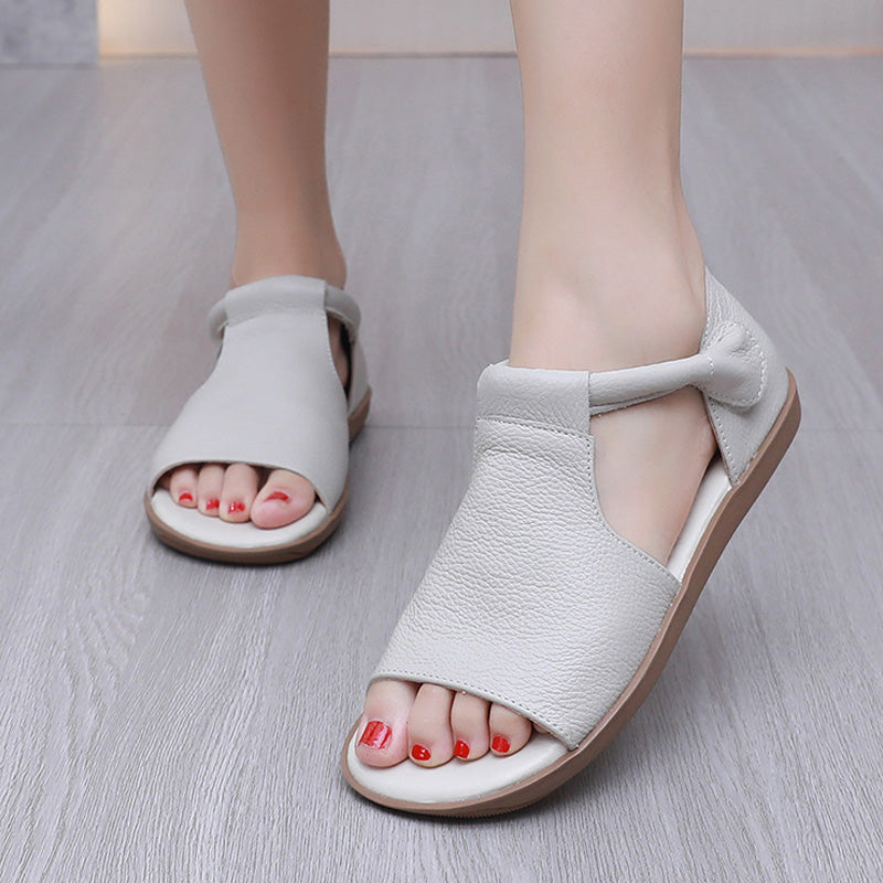 Niella - Orthopädische Sommersandalen aus Leder mit offener Zehenkappe